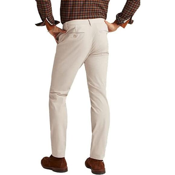 Bonobos Men’s Oat Milk Slim Stretch Washed Chino Pants - 35x28 - Picture 3 of 9